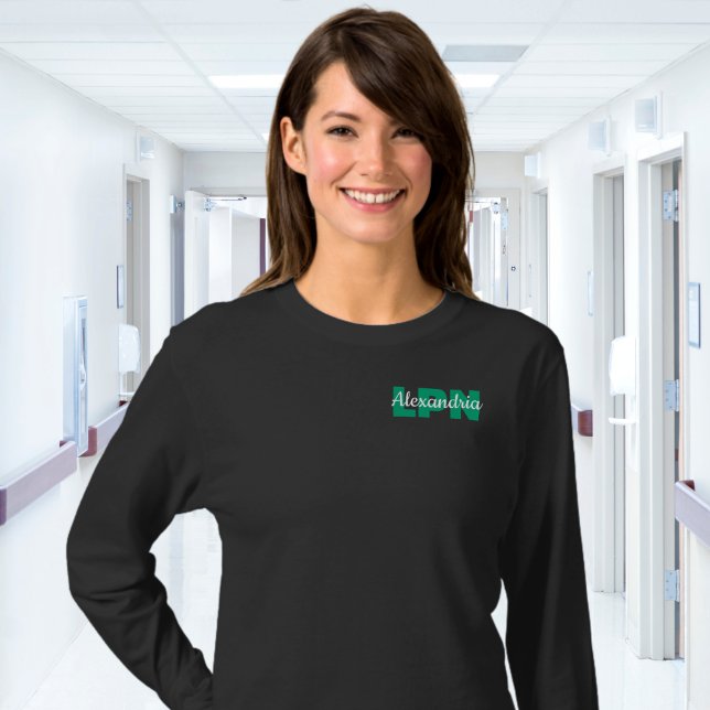 Custom LPN Credentials with Name T-Shirt (Creator Uploaded)