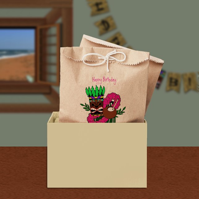 Custom Luau Birthday Party Favor Bag (Creator Uploaded)