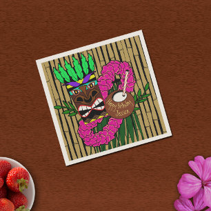 Custom Luau Birthday Party Theme Paper Napkins