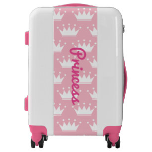 Custom luggage cute princess crown girl's suitcase