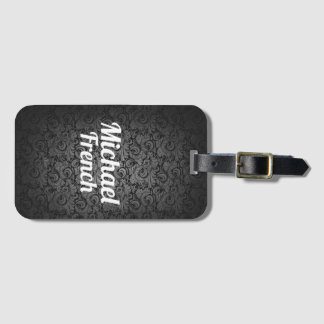 Custom Luggage Tag trendy simple chic typography