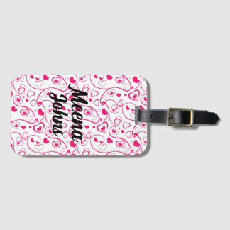 Custom Luggage Tag trendy simple chic typography
