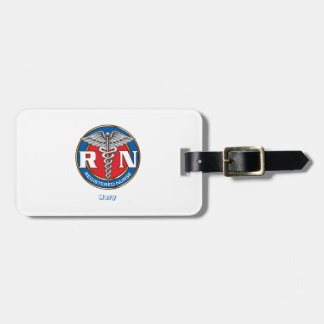 Custom Luggage Tag w/ leather strap