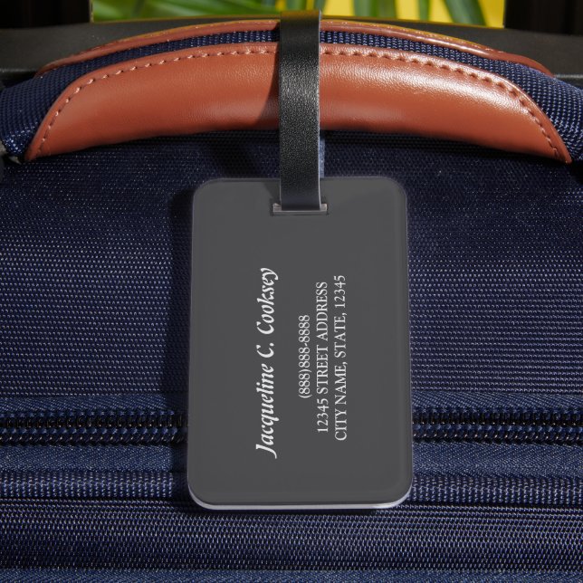 Custom Luggage Tag with Personalized (Back Insitu 4)