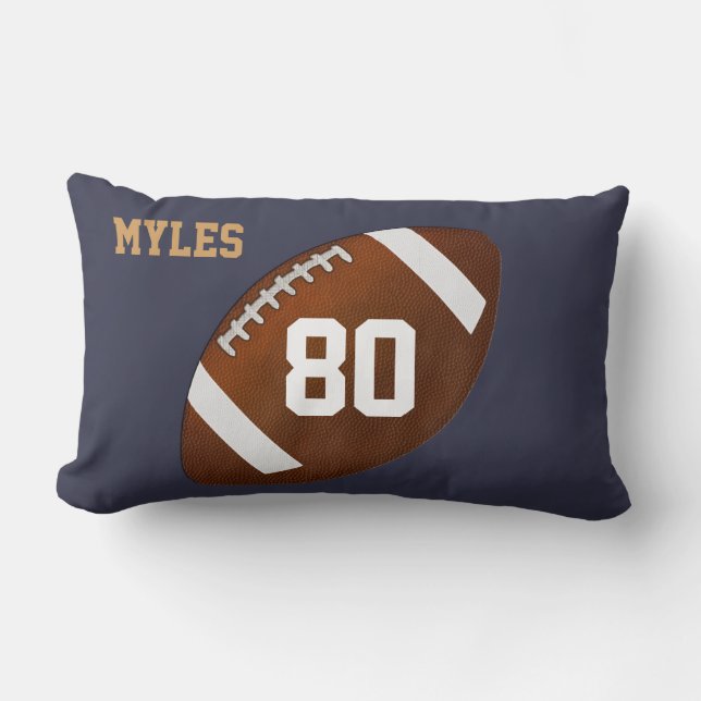 Custom Lumbar Football Pillow for YOUR TEAM (Front)