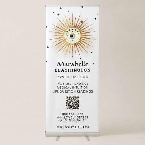 *~* Custom  Luna  Lunar Moon Magic Light Boho  Retractable Banner
