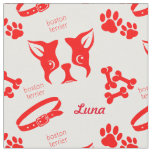 Custom Luna Terrier in Red Fabric