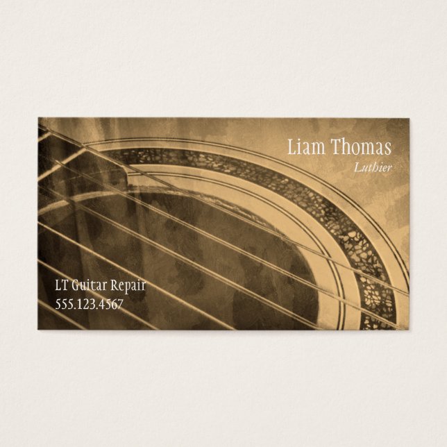 Custom Luthier craftsman acoustic guitar (Front)