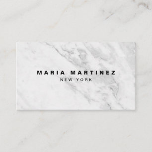 Custom Luxury Boutique Gray Marble Business Card
