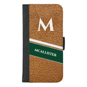 Custom Luxury Leather Pattern Monogram Vintage iPhone 8/7 Plus Wallet Case
