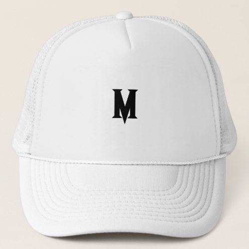 Custom M Symbol Monogram or Logo  Trucker Hat
