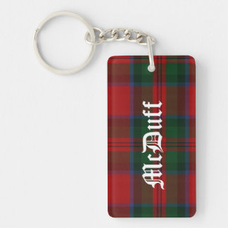 Custom MacDuff Tartan Plaid Key Chain