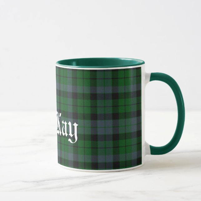 Custom MacKay Scottish Clan Tartan Plaid Mug (Right)