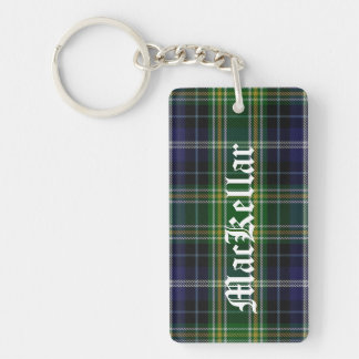 Custom MacKellar Tartan Plaid Key Chain