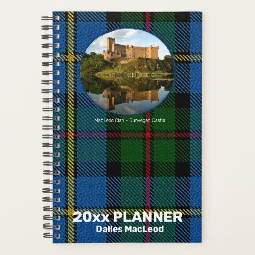 Custom MacLeod Clan Dunvegan Castle Monthly Weekly Planner