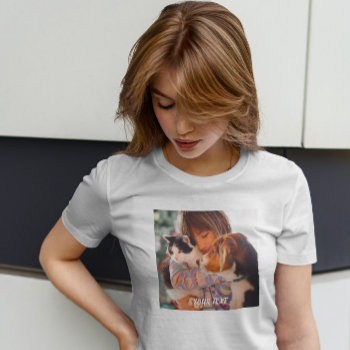 Custom Made /add Photo And Text T-shirt by Custom_Your_Logo at Zazzle