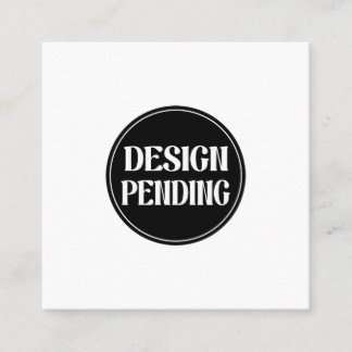 Custom-made, artistic, elegant square business card