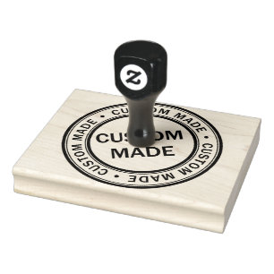 Custom Made Business Logo Large Rubber Stamp