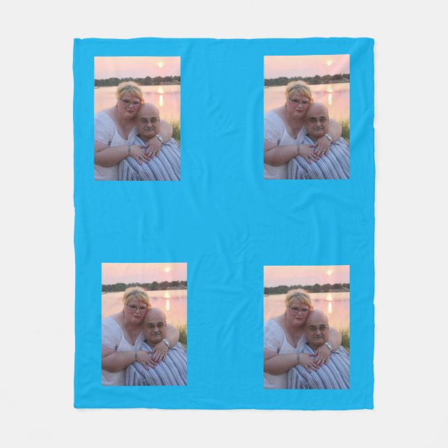 Custom made fleece blanket medium  (Front)