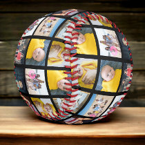 Custom Made Personalized One of a Kind 10 Photo Baseball