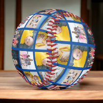 Custom Made Personalized One of a Kind 10 Photo Baseball