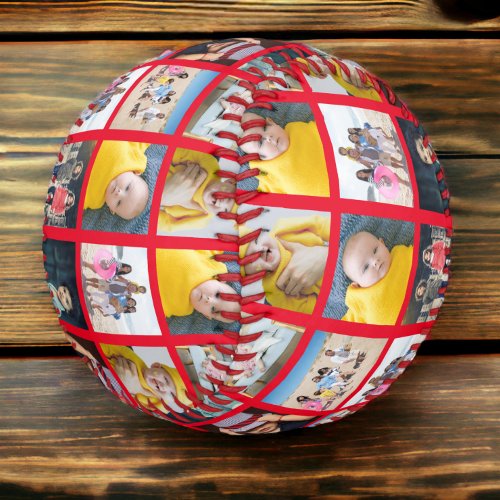 Custom Made Personalized One of a Kind 10 Photo Baseball