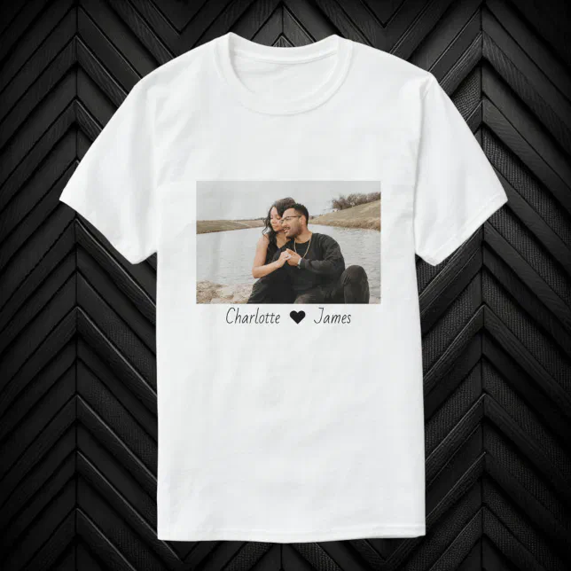 Custom Made Photo And Text Personalized T-Shirt | Zazzle