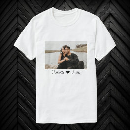Custom Made Photo And Text Personalized T-Shirt