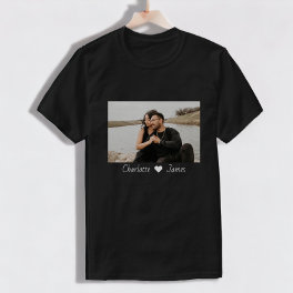 Custom Made Photo And Text Personalized T-Shirt