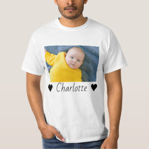 Custom Made Photo And Text Personalized T-Shirt