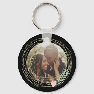Custom Made Photo Personalized Heart Framed Keychain