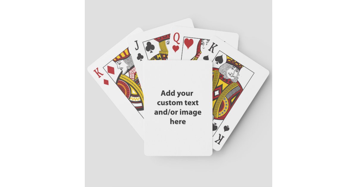Custom Made Playing Cards Zazzle