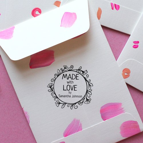 Custom Made with Love by  Rubber Stamp