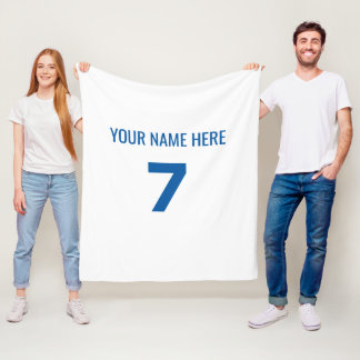 Custom Madrid Fleece Blanket