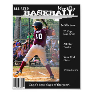 Custom Magazine Cover for Sports Photo Print