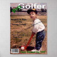 Custom Magazine Cover, Pro Golfer