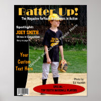 Custom Magazine Cover, Youth Baseball