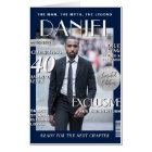 Custom Magazine Greeting Card, Fun Modern Birthday