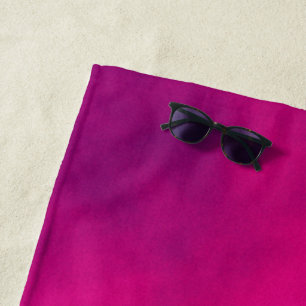 Custom Magenta Beach Towel