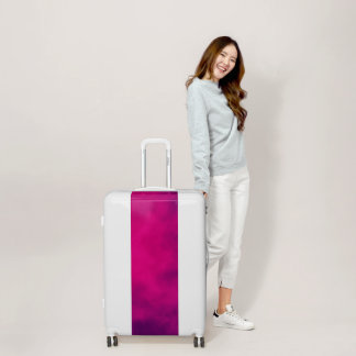 Custom Magenta Gradient Suitcase