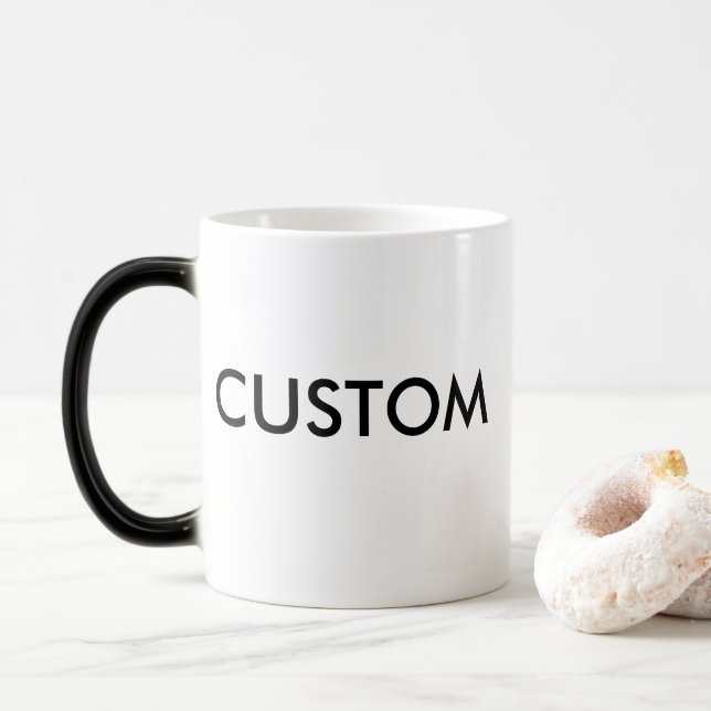 Custom Magic Morphing Color Change 11oz Mug (With Donut)