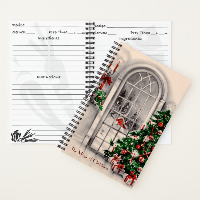 Custom Magic of Christmas Recipe Book (Inside)