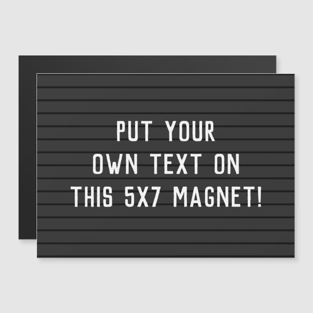 CUSTOM MAGNET - add your text or message (Front/Back)