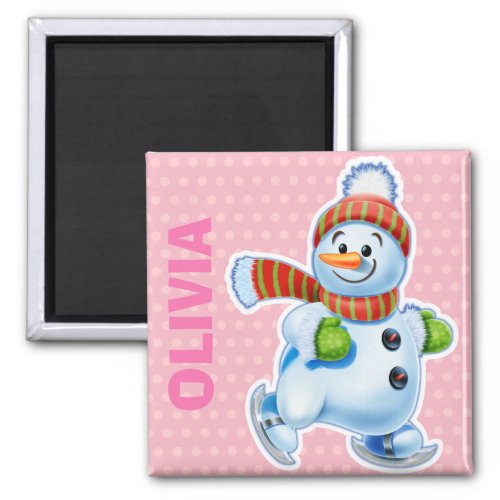 Custom Magnet Christmas Snowman characters