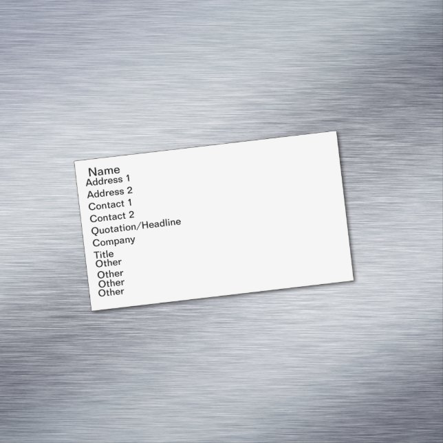 custom magnetic business card (In Situ)