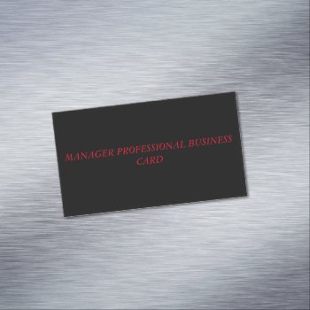 Custom Magnetic Business Card by valuedollars at Zazzle