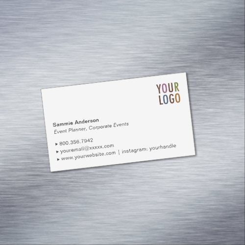 Custom Magnetic Business Card Elegant Minimalist