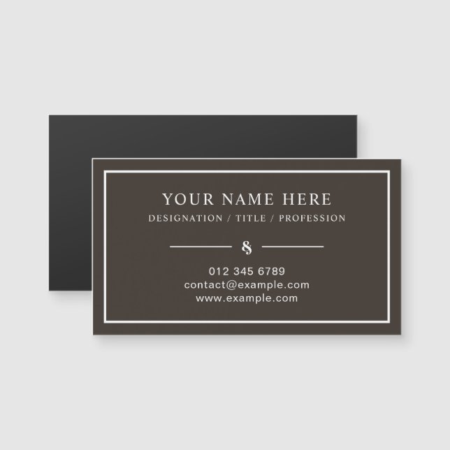Custom Magnetic Business Card with Professional St (Front/Back)
