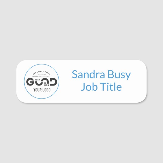 Custom Magnetic Company Employee Name Tag (Front)