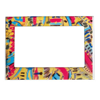 custom Magnetic Frames with abstract designs.